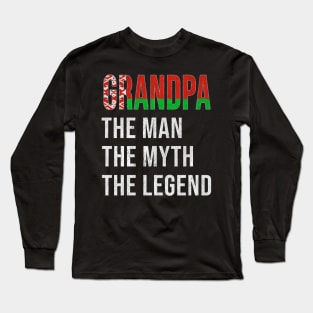 Grand Father Belarusian Grandpa The Man The Myth The Legend - Gift for Belarusian Dad With Roots From  Belarus Long Sleeve T-Shirt